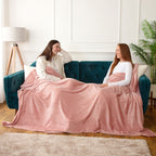 Jasper Blush Giant Fleece Throw (160cm x 240cm)