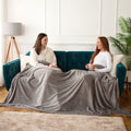 Jasper Grey Giant Fleece Throw (160cm x 240cm)