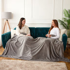 Jasper Grey Giant Fleece Throw (160cm x 240cm)