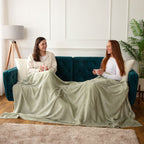Jasper Soft Green Giant Fleece Throw (160cm x 240cm)
