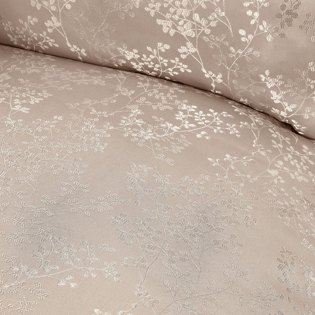 Melody Natural Luxury Jacquard Duvet Set