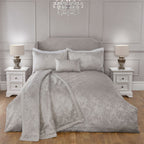 Melody Silver Luxury Jacquard Duvet Set