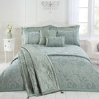 Paisley Soft Green Jacquard Boudoir Cushion (30cm x 50cm)