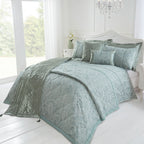 Paisley Soft Green Jacquard Housewife Pillowcases (Pair)