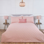 Verve Blush 3D Chevron Super Soft Duvet Set