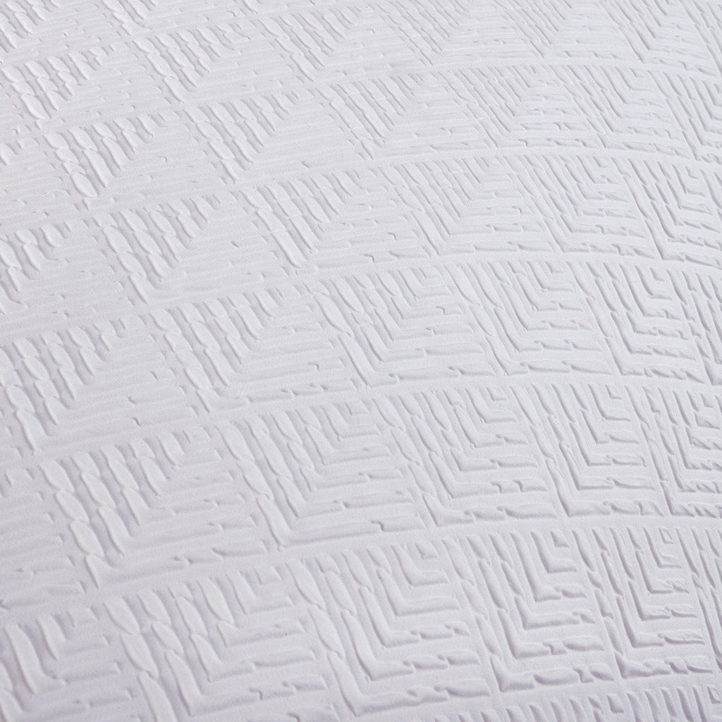 Verve White 3D Chevron Super Soft Duvet Set