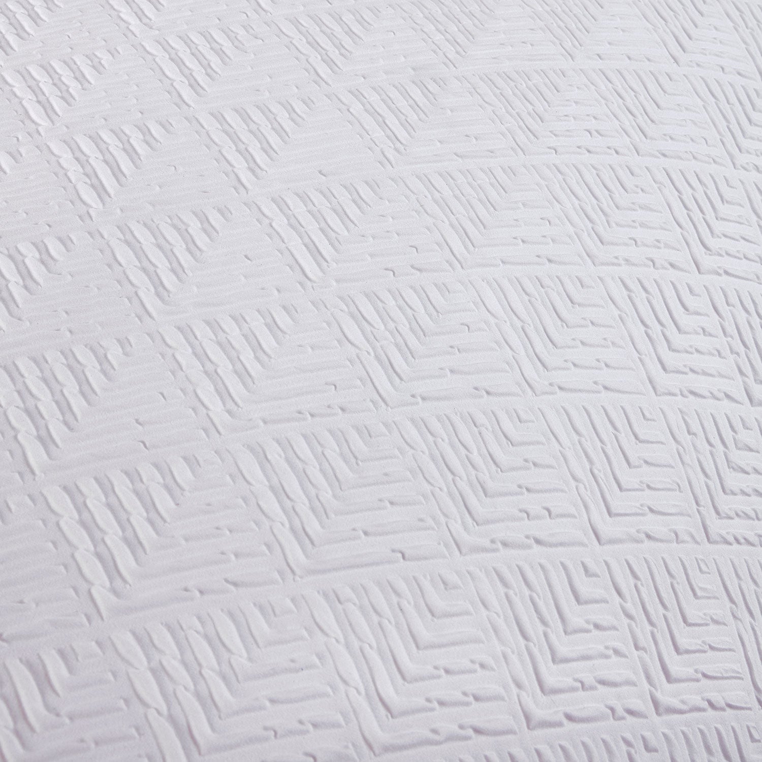 Verve White 3D Chevron Super Soft Duvet Set