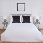 Verve White 3D Chevron Super Soft Duvet Set