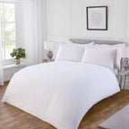 Verve White 3D Chevron Super Soft Duvet Set