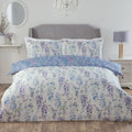 Wisteria Floral Blue Reversible Super Soft Duvet Set