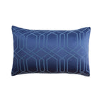 Hamilton Navy Luxury Jacquard Duvet Set