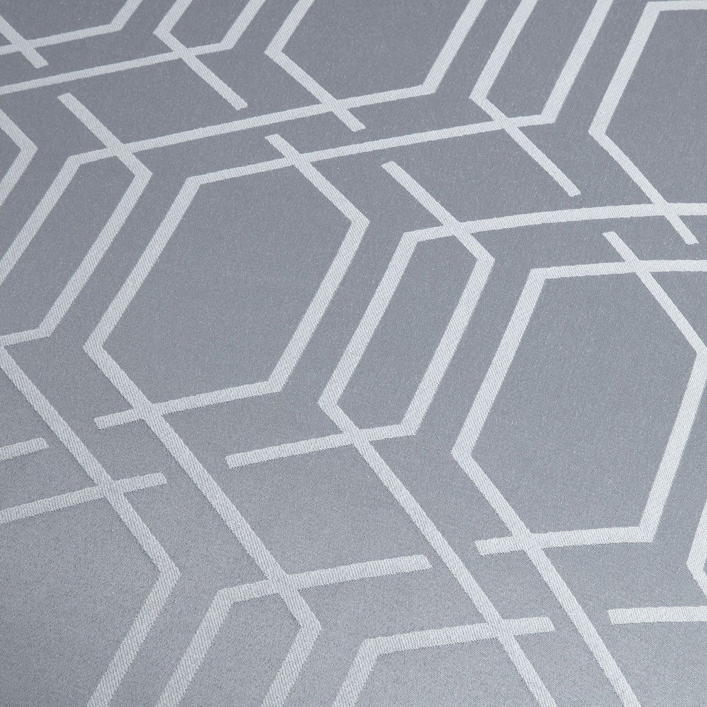 Hamilton Silver Luxury Jacquard Duvet Set