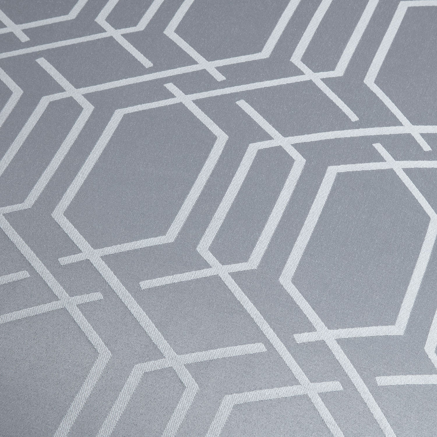 Hamilton Silver Luxury Jacquard Duvet Set