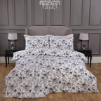 Verity Mono Grey 200 Thread Count 100% Cotton Duvet Set