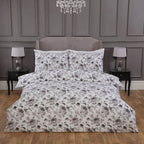 Verity Mono Grey 200 Thread Count 100% Cotton Duvet Set