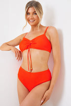 Control Textured High Waist Bikini Bottom