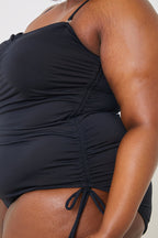 Control Ruched Tie Side Swimsuit