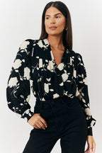 Floral Wrap Bodysuit