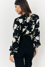 Floral Wrap Bodysuit