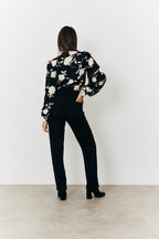 Floral Wrap Bodysuit