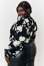 Floral Wrap Bodysuit
