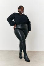 Jacquard Balloon Sleeve Bodysuit