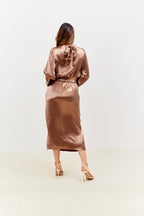 High Neck Wrap Co-Ord Top