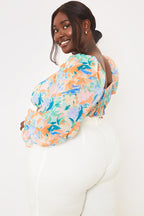 Floral Milkmaid Blouse