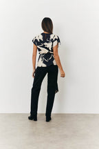 Abstract Drape Top