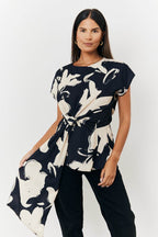 Abstract Drape Top