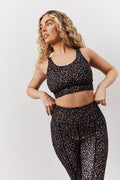 Leopard Print Racer Back Sports Co-Ord Bra
