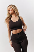Chocolate Adjustable Sports Co-Ord Bra