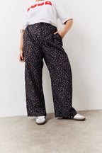 Brown Leopard Print Trousers