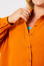 Textured Button Up Co-Ord Beach Shirt