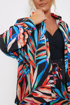 Palm Print Co-Ord Beach Shirt