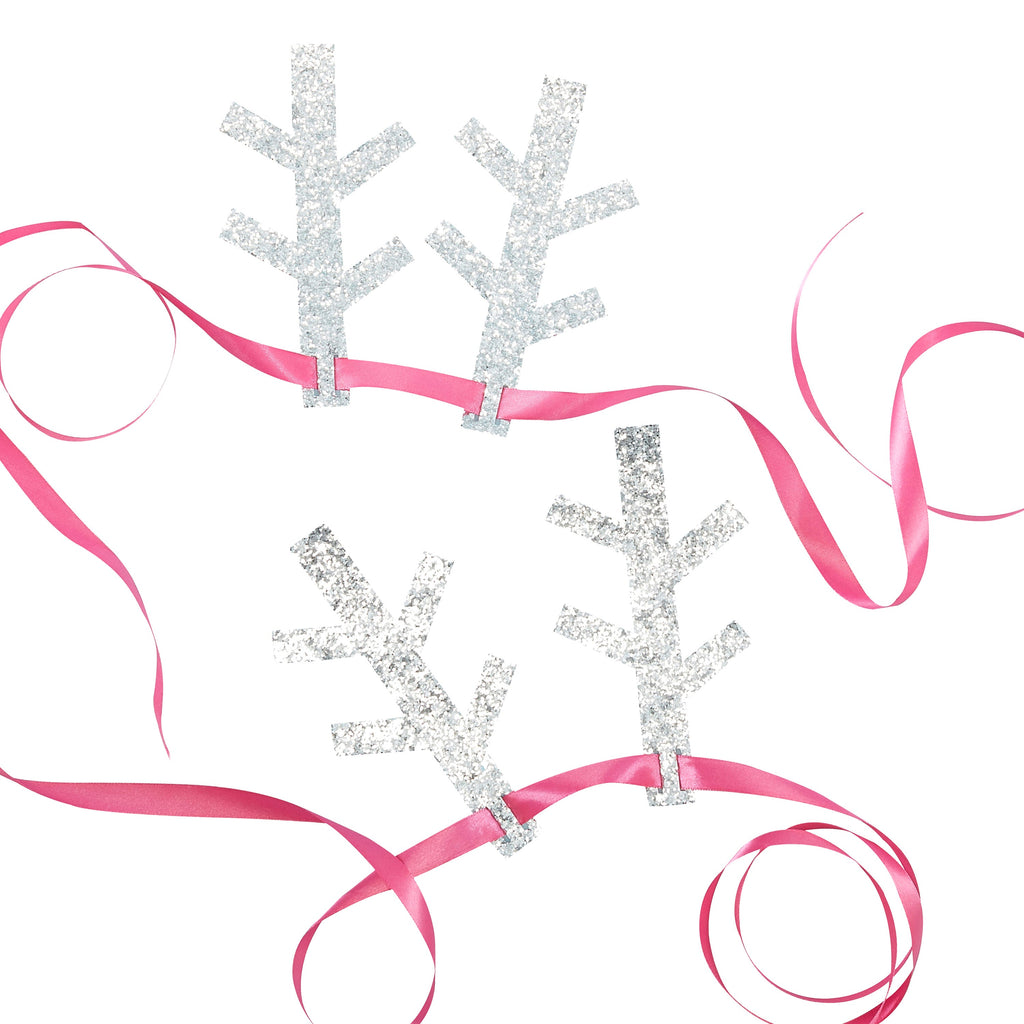 Glitter Antlers Headbands - Jolly Good Vibes- 10 Inner Pack