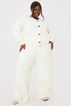 Recycled Fluffy Knitted Co Ord Trouser