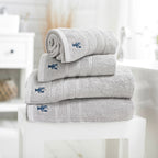 Lobster Creek Grey Kaleidoscope Towels