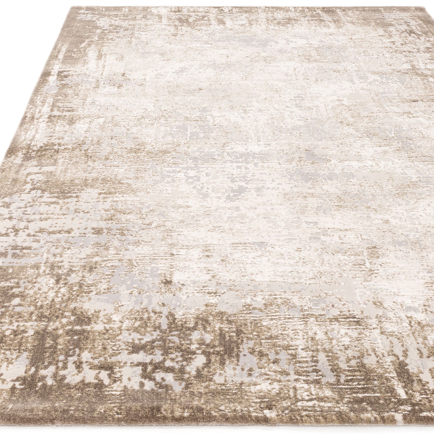Kuza Border Beige Rug