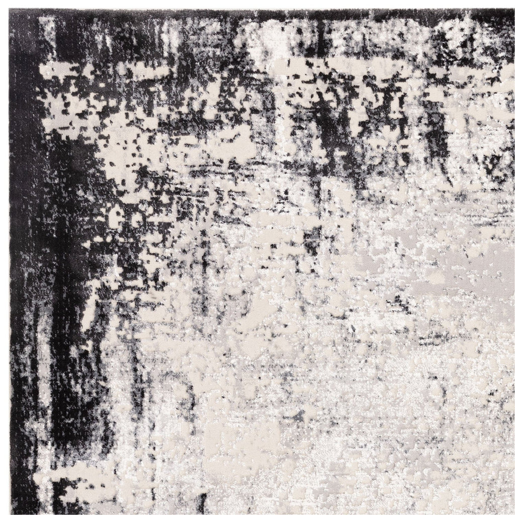 Kuza Border Grey Rug