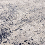 Kuza Border Navy Rug