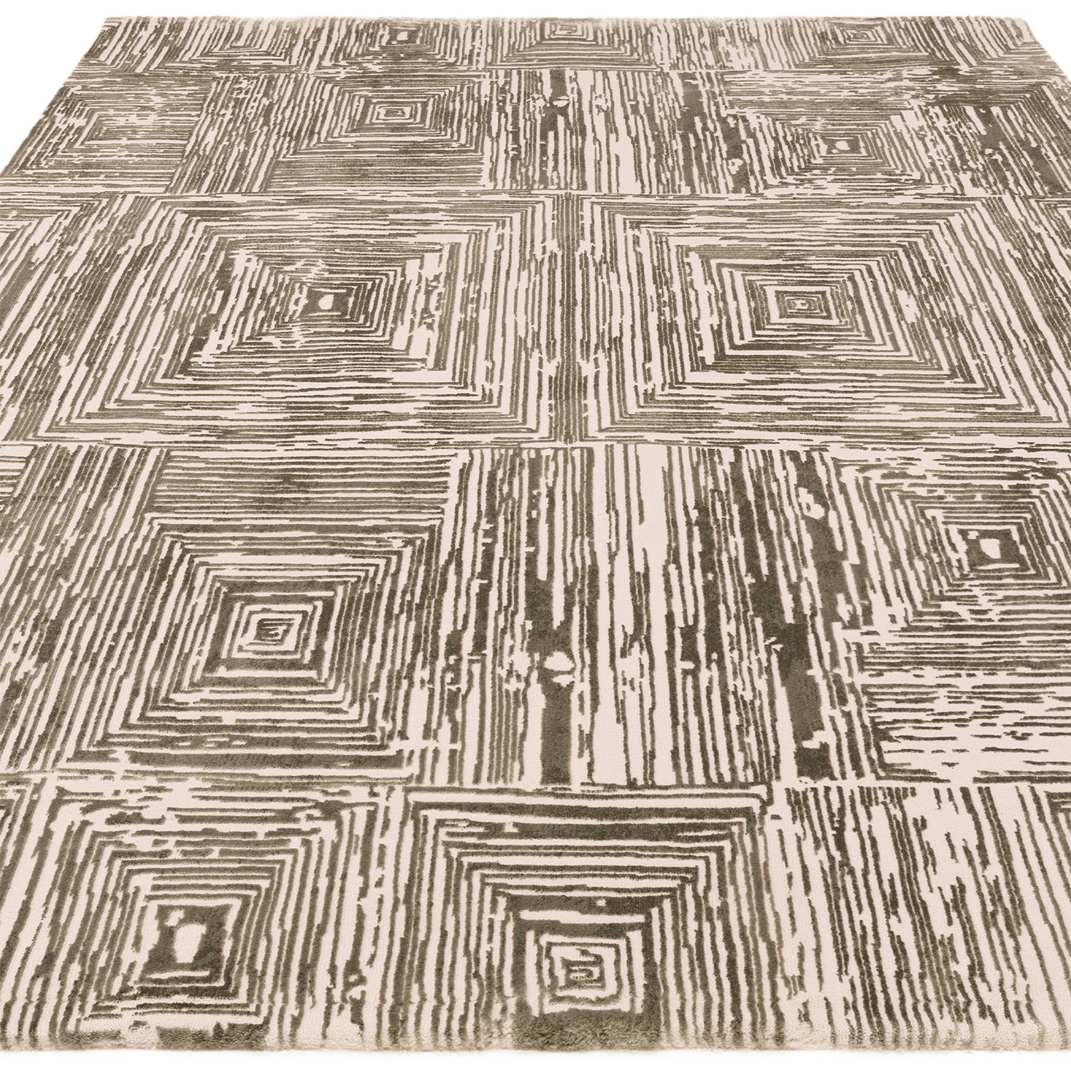 Kuza Portrait Khaki Rug