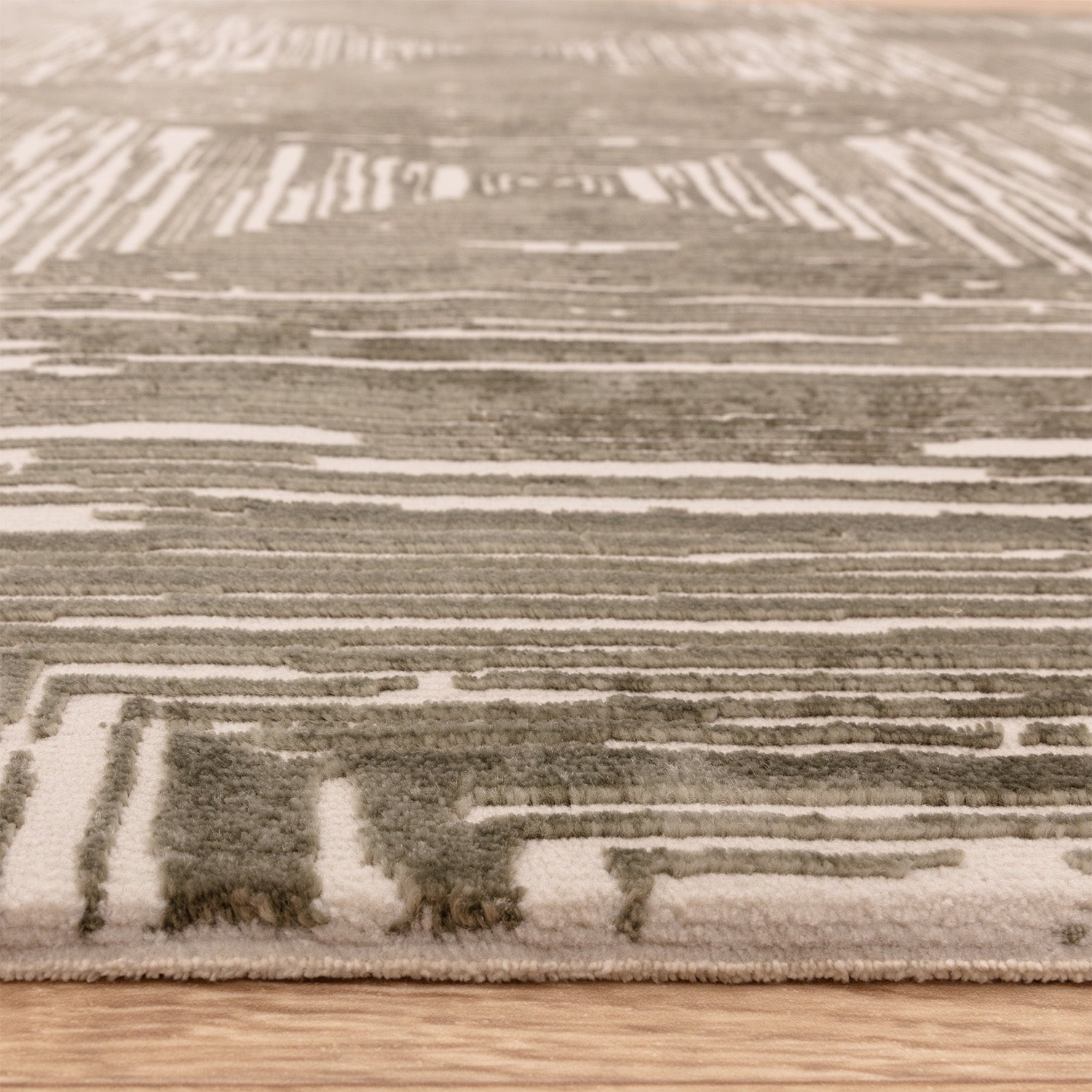 Kuza Portrait Khaki Rug