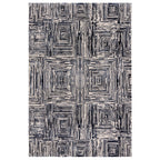 Kuza Portrait Navy Blue Rug