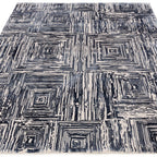 Kuza Portrait Navy Blue Rug