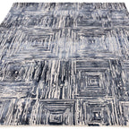 Kuza Portrait Navy Blue Rug