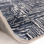 Kuza Portrait Navy Blue Rug