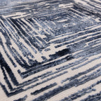 Kuza Portrait Navy Blue Rug