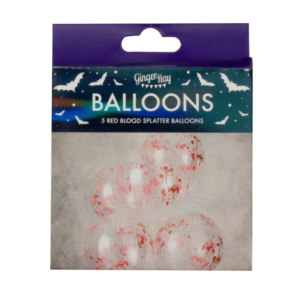 Blood Print Halloween Party Balloons