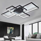 Semi-Flush LED Ceiling Light Stacked Rectangles